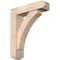 Ekena Millwork Thorton Craftsman Smooth Bracket w/ Offset Brace, Douglas Fir, 5 1/2"W x 20"D x 24"H BKT0604X20X24THR04SDF - alternate 1